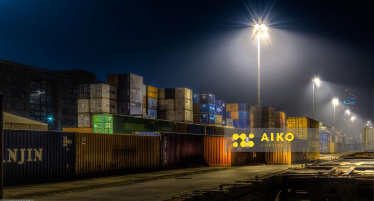 container yard lighting